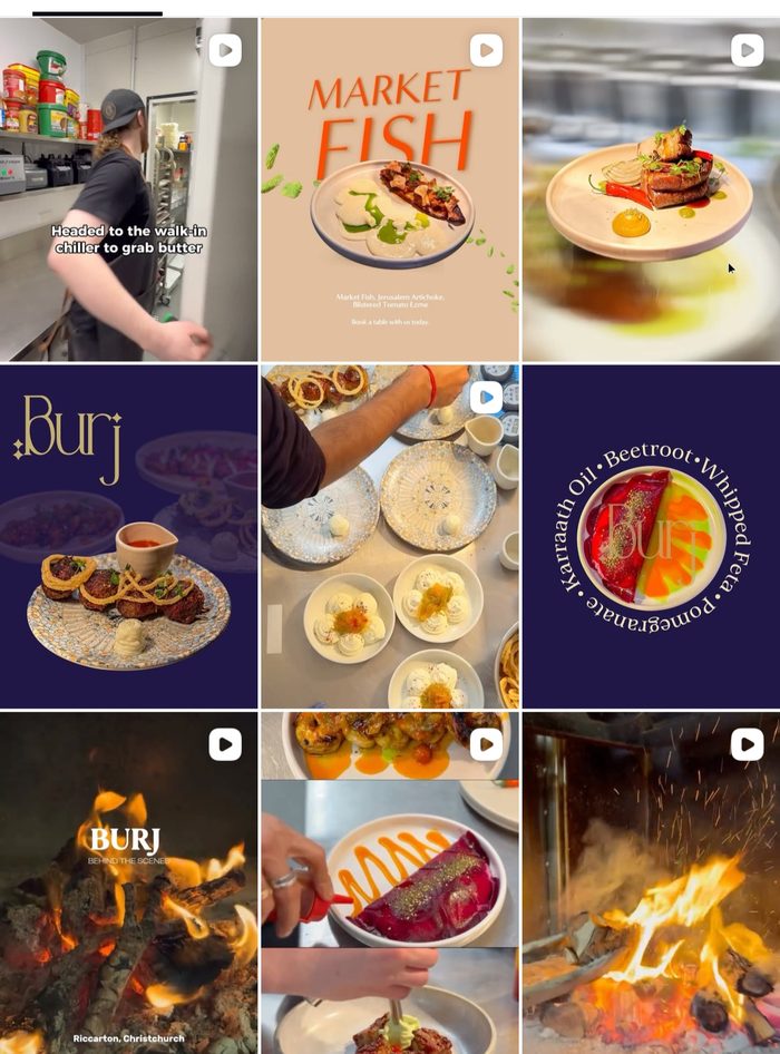 Burj Instagram profile before Social Creatives