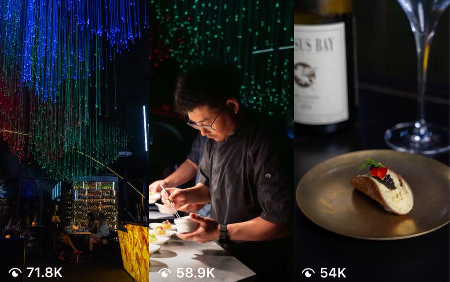 Three Lounge 505 Instagram Reels that went viral back to back — 71.8K, 58.9K, and 54K views